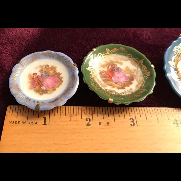 Miniature plates with stands. Limoges Decora - Picture 6 of 12